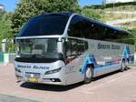 Neoplan Cityliner von S�rens Rejser aus D�nemark im Stadthafen Sassnitz am 13.08.2024