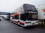 NEOPLAN von ADRIAN hat Dänische Fußballfans zum Europacupspiel SVR-Ried gegen Bröndby-IF nach Ried gebracht;110728