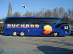 Neoplan Starliner de la maison Buchard photographié le 26.03.2012 sur l'aire de repos du Grauholz près de Berne