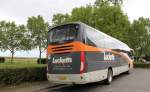 Ein Scania-Irizar der Firma Lucketts Travel aus GB in Rust-Burgenland, Aufgenommen am 28. Mai 2014