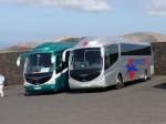 19.01.16,Ausflugsbusse am Berghang im Nationalpark Timanfaya auf Lanzarote/Kanaren.