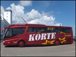 Scania Irizar von Korte aus Deutschland im Stadthafen Sassnitz am 02.07.2014