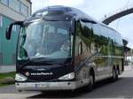 Scania Irizar von Höffmann Touristik aus Deutschland im Stadthafen Sassnitz am 17.07.2017