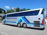 Scania Irizar von Sørens Rejser aus Dänemark im Stadthafen Sassnitz im Jahr 2016