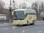 Scania IRIZAR unterwegs in der Stadt Lausanne am 19.12.2009