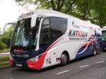 Scania Irizar de l'équipe cycliste Katusha photographié au Tour de Suisse 2009
