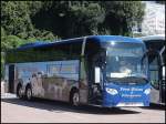 Scania OmniExpress von Först-Reisen/Weltenbummler aus Deutschland im Stadthafen Sassnitz am 10.08.2013
