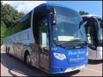 Scania OmniExpress von Först-Reisen/Weltenbummler aus Deutschland im Stadthafen Sassnitz am 10.08.2013