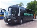 Scania OmniExpress von Allmendinger aus Deutschland im Stadthafen Sassnitz am 24.05.2014