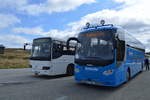 Reisebusse auf dem Weg zum Nordkap 12.6.18