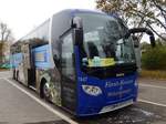 Scania OmniExpress von Först-Reisen aus Deutschland im Stadthafen Sassnitz am 29.10.2014