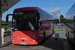 Scania Touring von BlaBlaCars, hat soeben den Busbahnhof in Annecy erreicht. 09.2022