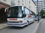 Setra-Reisebus wartet auf die Abfahrt in der Langen Str,Rostock.(12.06.09)