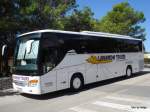 SETRA S 415 GT HD von LAVANDA TURIST GRUPA MRAVINCE, HR, 21.09.2013 in Kolan,insel Pag,HR