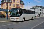 Setra Reisebus als SEV für die Niddertalbahn am 18.04.20 in Bad Vilbel