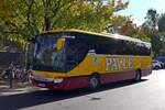 Setra S 415 GT-HD, ''Pavle'', Berlin, bereits im Oktober 2022.  /Pavle Reisen Omnibusunternehmen.