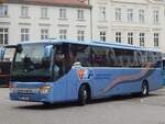 Setra 416 GT der Verkehrsgesellschaft Ludwigslust-Parchim mbH in Schwerin am 12.08.2015