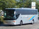 Setra 415 GT-HD von Glas aus Österreich im Stadthafen Sassnitz am 04.10.2015