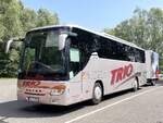 Setra 415 GT-HD von Trio mit Anh�nger aus Deutschland in Plau am See am 01.08.2024