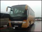 Setra 411 HD aus Tschechien vor den Tropical Islands am 02.02.2013