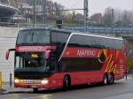 Setra S 431 DT aufgenommen am Bahnhof in Lüttich.  23.11.2013