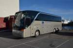 Reisebus  SETRA S 415 HDH am Hafen in Svolvaer am 30.06.2014 gesehen.