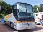 Setra 415 HDH von Schwanke aus Deutschland im Stadthafen Sassnitz am 10.06.2014