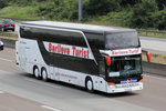 SETRA Bus gesehen auf der A5 bei Frankfurt 8.7.2016