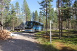 Setra 416 HDH  Starcar  (SO 21950) bei einer Rentierfarm in Rovaniemi, Lappland, Finnland, Schneider Reisen und Transport AG, Langendorf, Aufgenommen am 20.