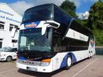 Setra 431 DT von Stewa aus Deutschland im Stadthafen Sassnitz am 20.07.2016