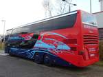 Setra 431 DT von Becker-Strelitz Reisen aus Deutschland in Neubrandenburg am 16.12.2017