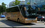 Ein Setra S 416 HDH unterwegs in der Stadt Vevey am 15.08.2026