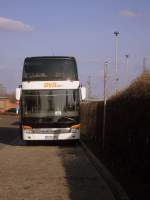 Ein Bus der BVB stand am 02.04.2011 in Stendal.