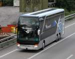 Setra 431 DT de la maison française Ricouard photographié le 15.09.2012 à Pratteln