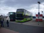 Setra 431 DT von Hrmann Reisen aus Deutschland im Stadthafen Sassnitz am 27.06.2012