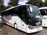 Setra 516 HD von Eurobus aus der Schweiz in München an der Bavaria Filmstadt am 16.08.2014