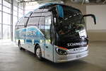 Der neue Setra S 511 HD von Schneider Reisen und Transport AG, Langendorf, SO 21942 anlässlich der Fahrzeugübergabe bei Evo-Bus in Neu-Ulm.