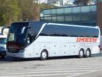 Setra 516 HDH von Imken aus Deutschland im Stadthafen Sassnitz am 28.04.2018