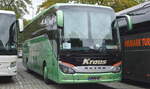 Omnibus Kraus GmbH & Co. KG mit einem SETRA S 515 HD Reisebus am 23.09.21 Parkplatz Berlin Zoologischer Garten.