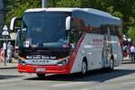 SETRA S 515 HD von Blaguss, aufgenommen in den Stra�en von Wien. 06.2023