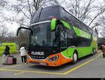 Flixbus - Setra S 531 DT im Bus Terminal beim SBB Hauptbahnhof Zürich am 17.12.2023