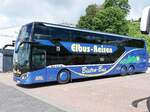 Setra 531 DT von Elbus-Reise naus Deutschland im Stadthafen Sassnitz am 09.06.2024