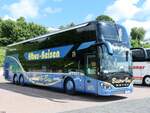 Setra 531 DT von Elbus-Reise naus Deutschland im Stadthafen Sassnitz am 09.06.2024