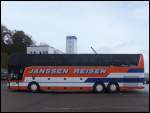 Van Hool T917 von Janssen aus Deutschland im Stadthafen Sassnitz am 20.10.2013