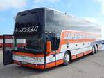Van Hool T917 von Janssen Reisen aus Deutschland im Stadthafen Sassnitz am 26.03.2016
