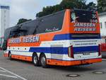 Van Hool TX18 von Janssen Reisen aus Deutschland im Stadthafen Sassnitz am 27.08.2017