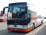 Van Hool TX17 von Janssen Reisen aus Deutschland im Stadthafen Sassnitz am 24.09.2017