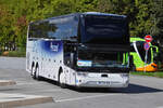 VanHool TX, der Busfirma „Perraud“ verlässt den Busbahnhof in Grenoble. 09.2022