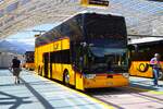 Postbus Van Hool Doppeldecker am 07.07.26 in Chur Bahnhof 