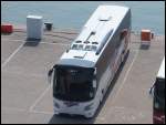 VDL Futura von Eurobus aus der Schweiz im  Stadthafen Sassnitz am 09.07.2013